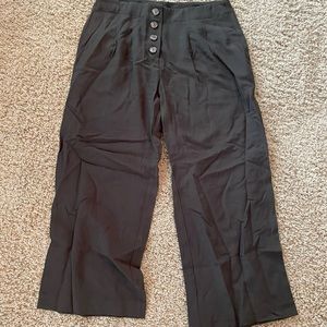 Loft high waist cropped wide leg trousers